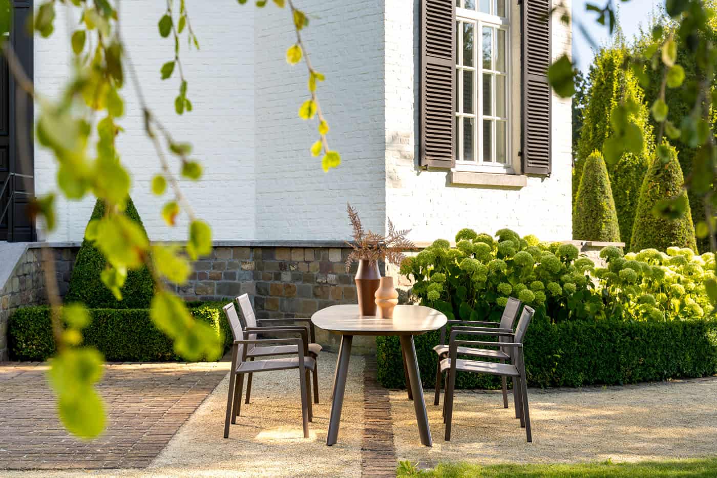 4SO Cortina dining set (4 st.) met Manolo tafel 180x95cm