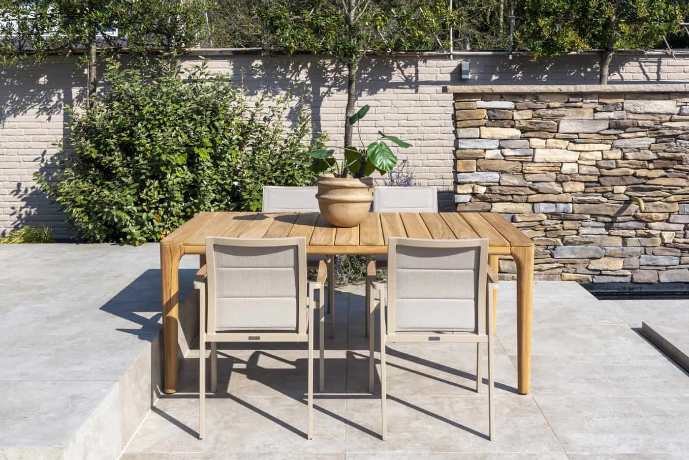 4SO Cortina dining set latte (4 st.) met Liam tafel 180x100cm - afbeelding 5