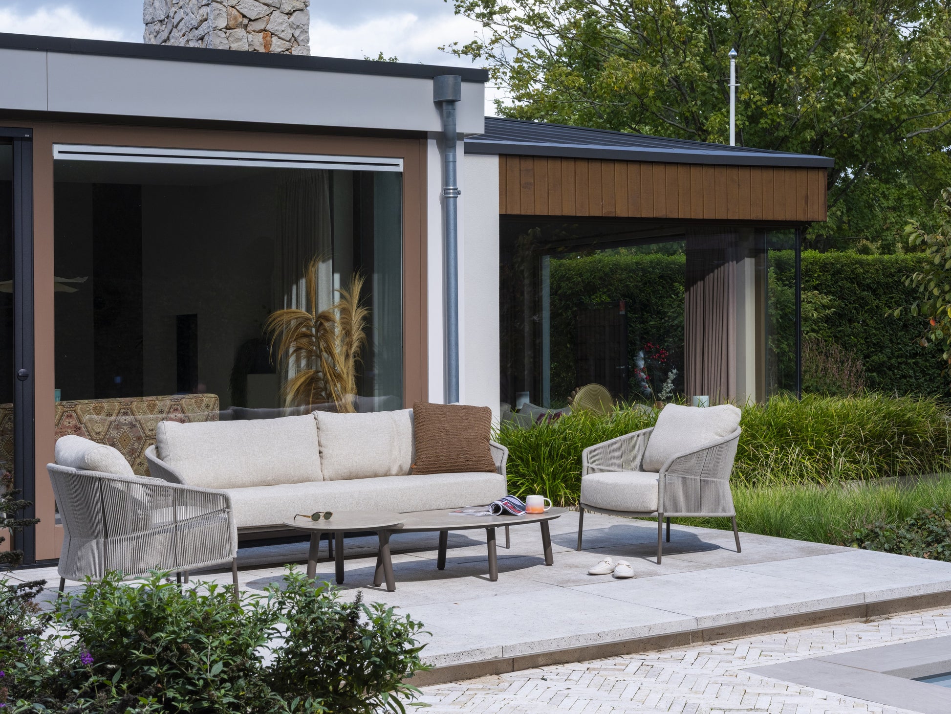 4SO Florence lounge set terre met Salute salontafels (2 st.) — sfeervolle tuinset van 4 Seasons Outdoor