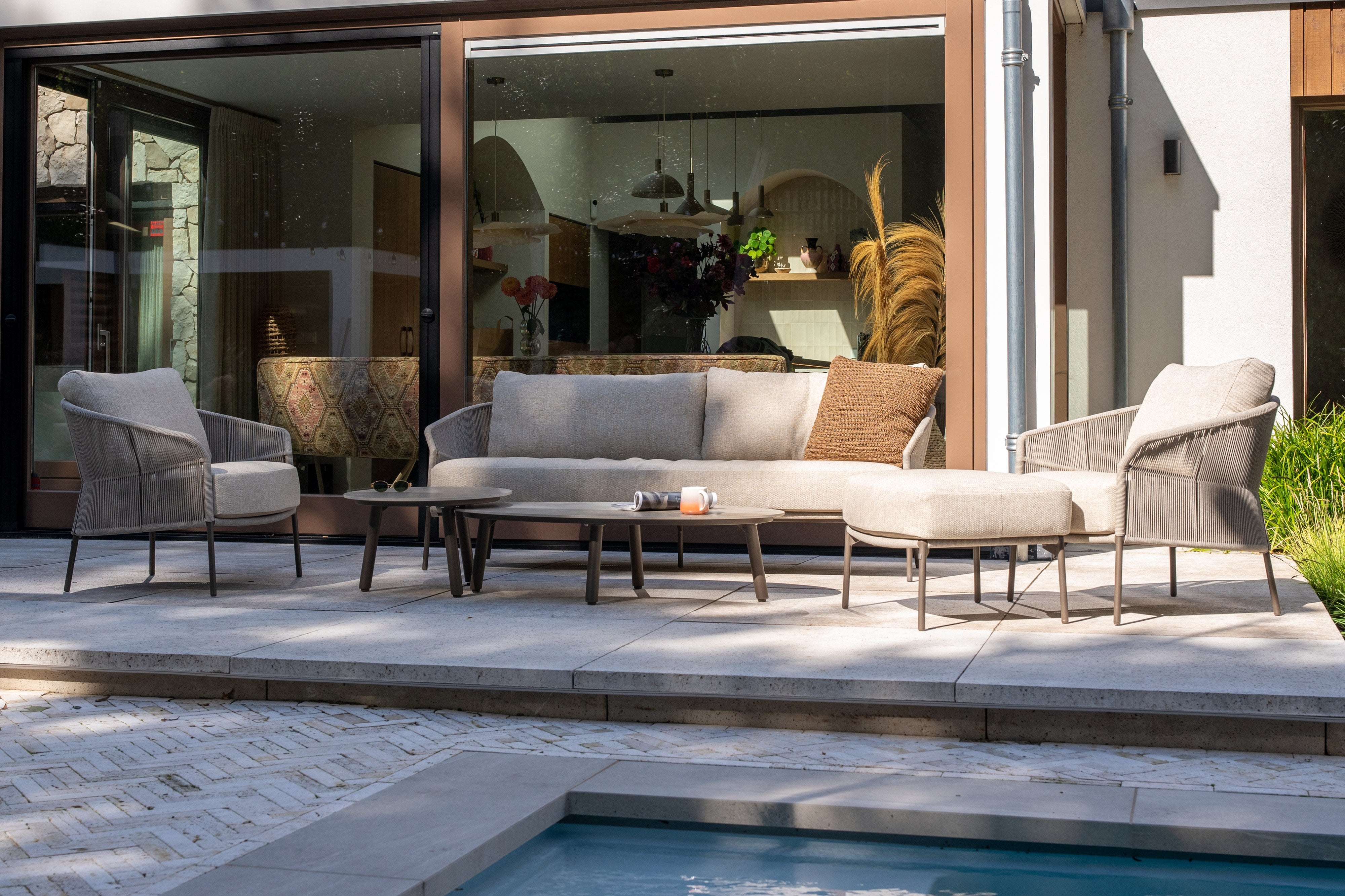 4SO Florence lounge set terre met Salute salontafels (2 st.) — sfeervolle tuinset van 4 Seasons Outdoor