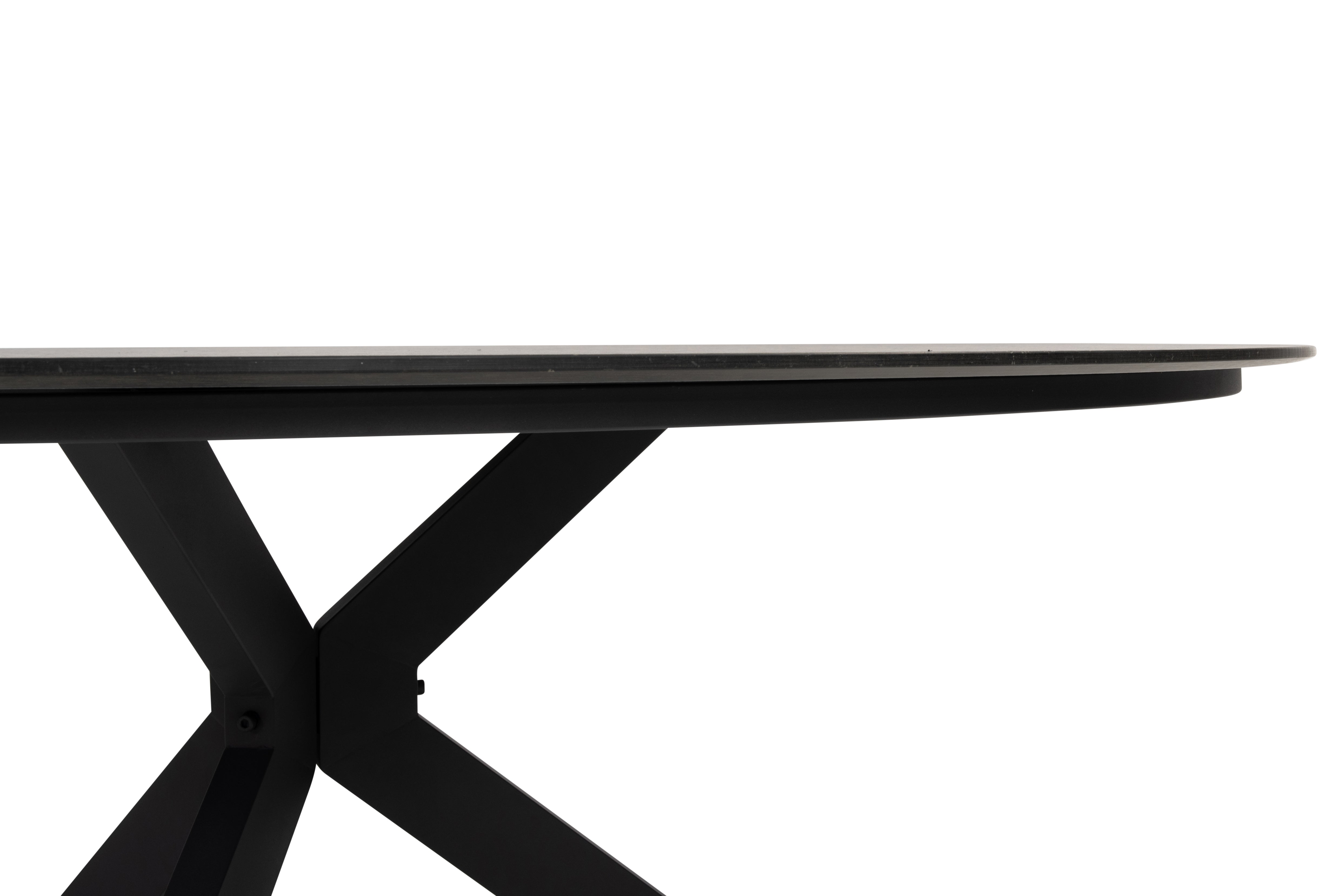 4 Seasons Outdoor Locarno dining table 130cm HPL slate anthracite - Detail view