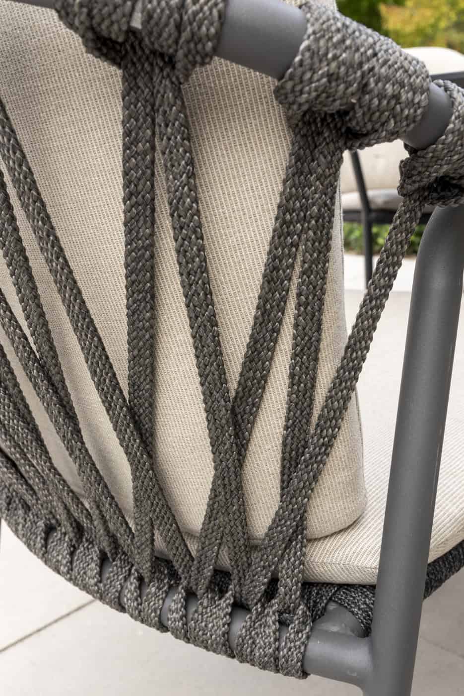 4SO Manitoba dining set anthracite (6 st.) met Prado tafel 240x105cm