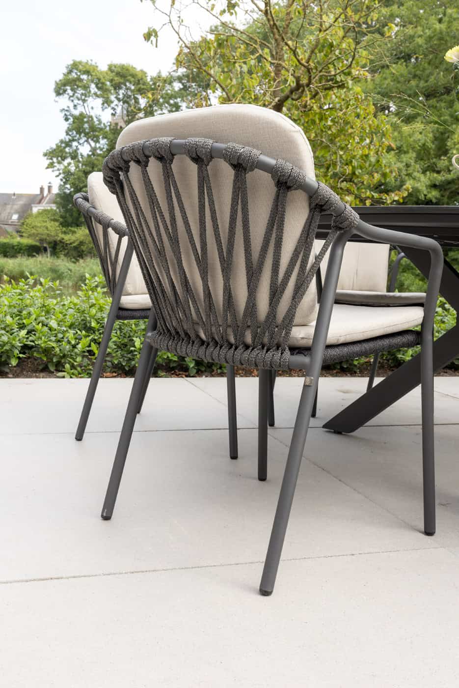 4SO Manitoba dining set anthracite (6 st.) met Prado tafel 240x105cm