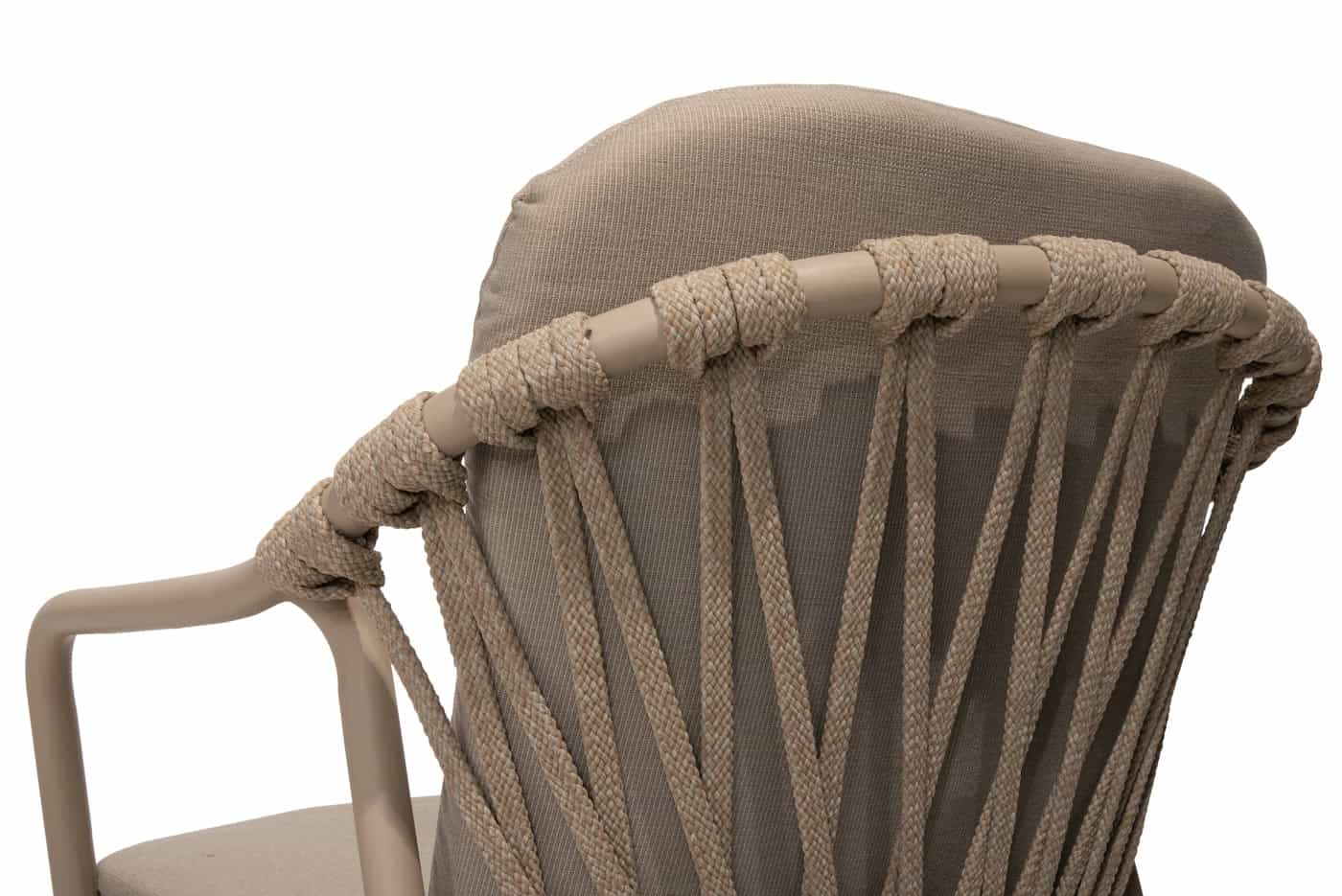 4SO Manitoba dining set latte (4 st.) met Liam tafel 180x100cm