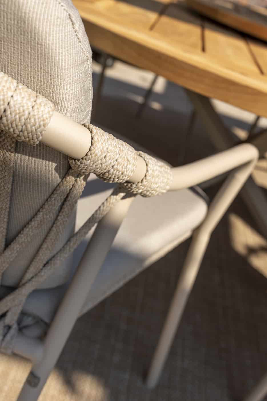 4SO Manitoba dining set latte (6 st.) met Manolo tafel 240x103cm