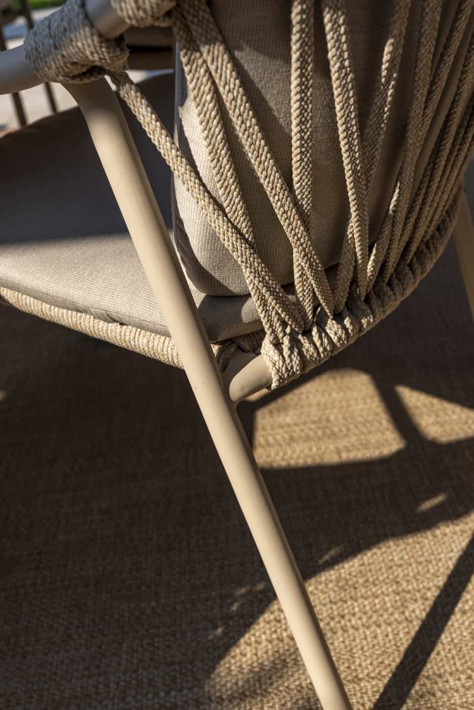 4SO Manitoba dining set latte (6 st.) met Manolo tafel 240x103cm