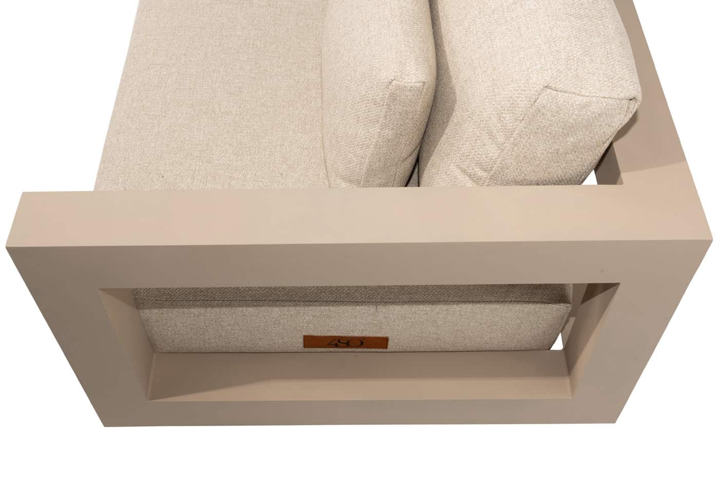 4SO Metropolitan modulares Ecksofa 256×256 cm latte