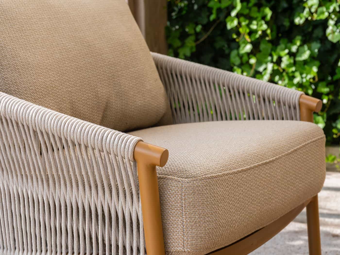 4SO Milos lounge set amber met Sofie salontafels (2 st.)