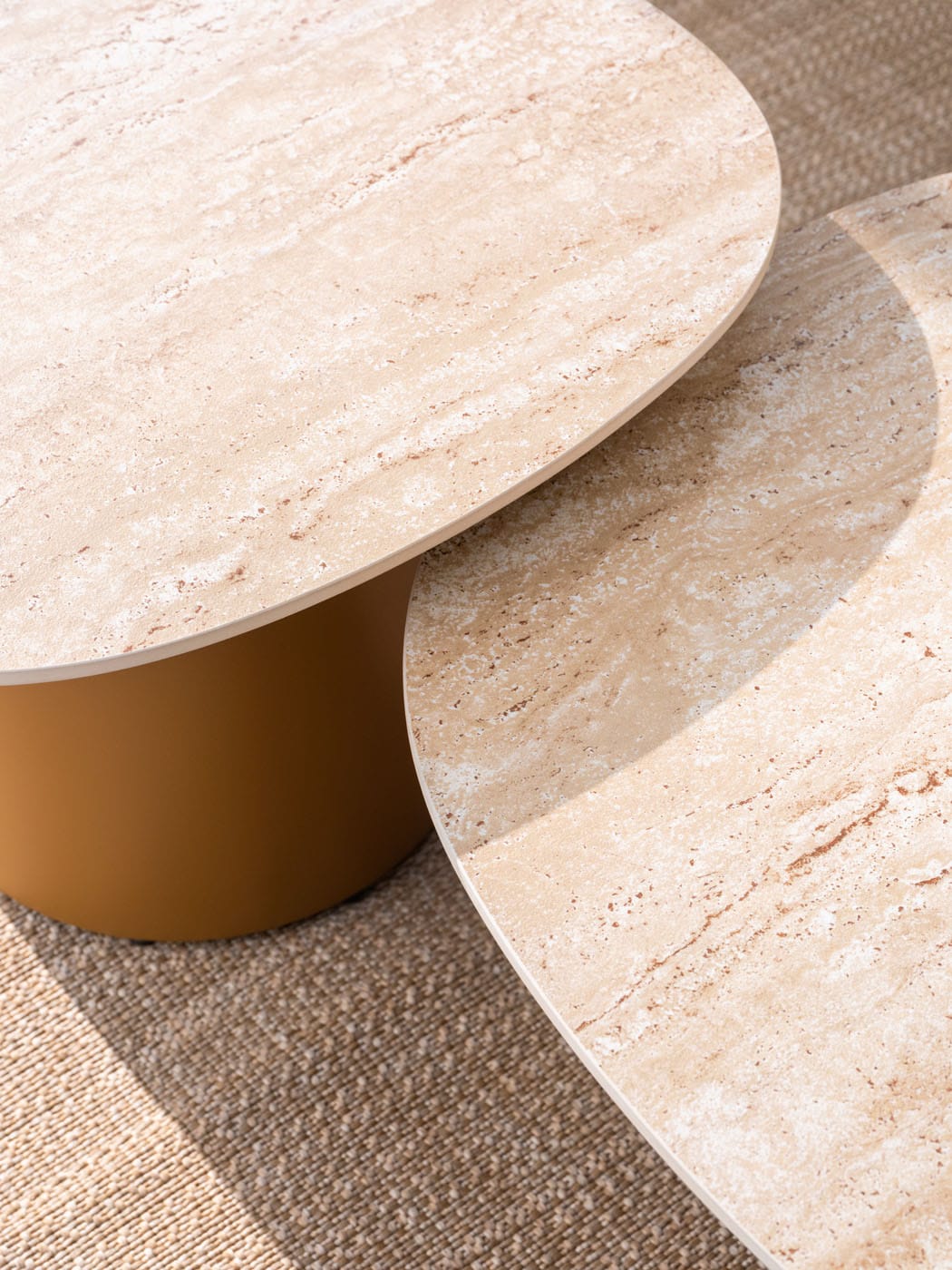 4SO Milos lounge set amber met Sofie salontafels (2 st.)