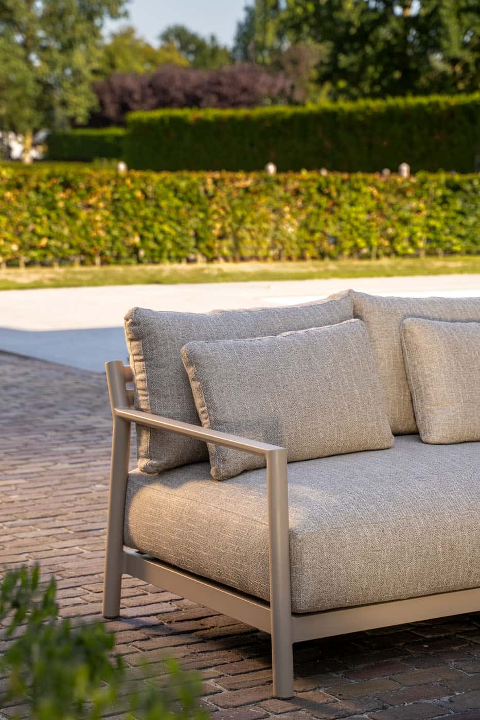 4SO Mykonos modulares Ecksofa 312×262.5 cm latte