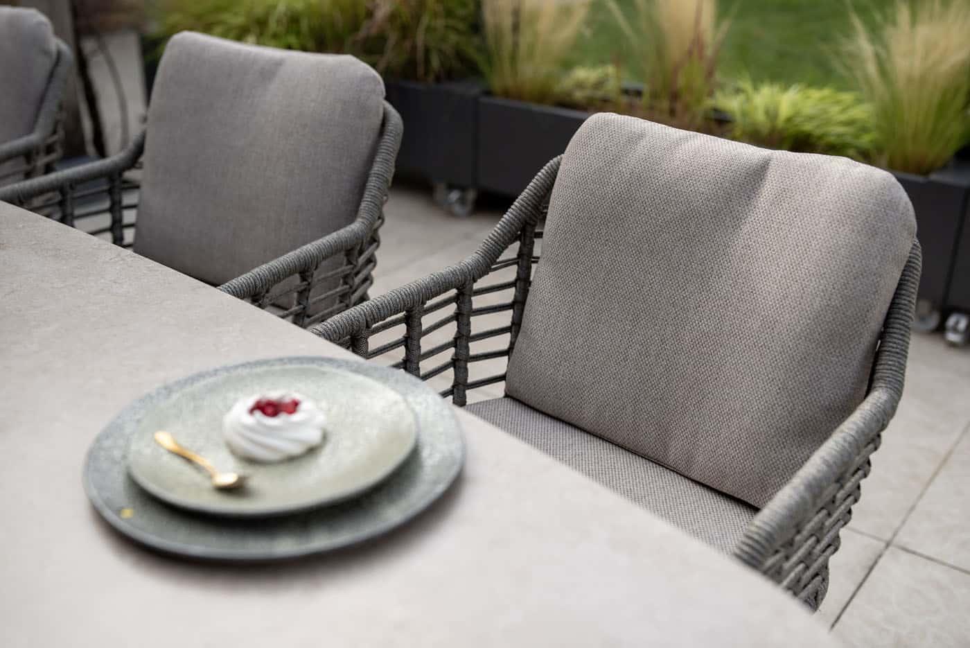 4SO Puglia dining set terre (8 st.) met Prado tafel 300x115cm