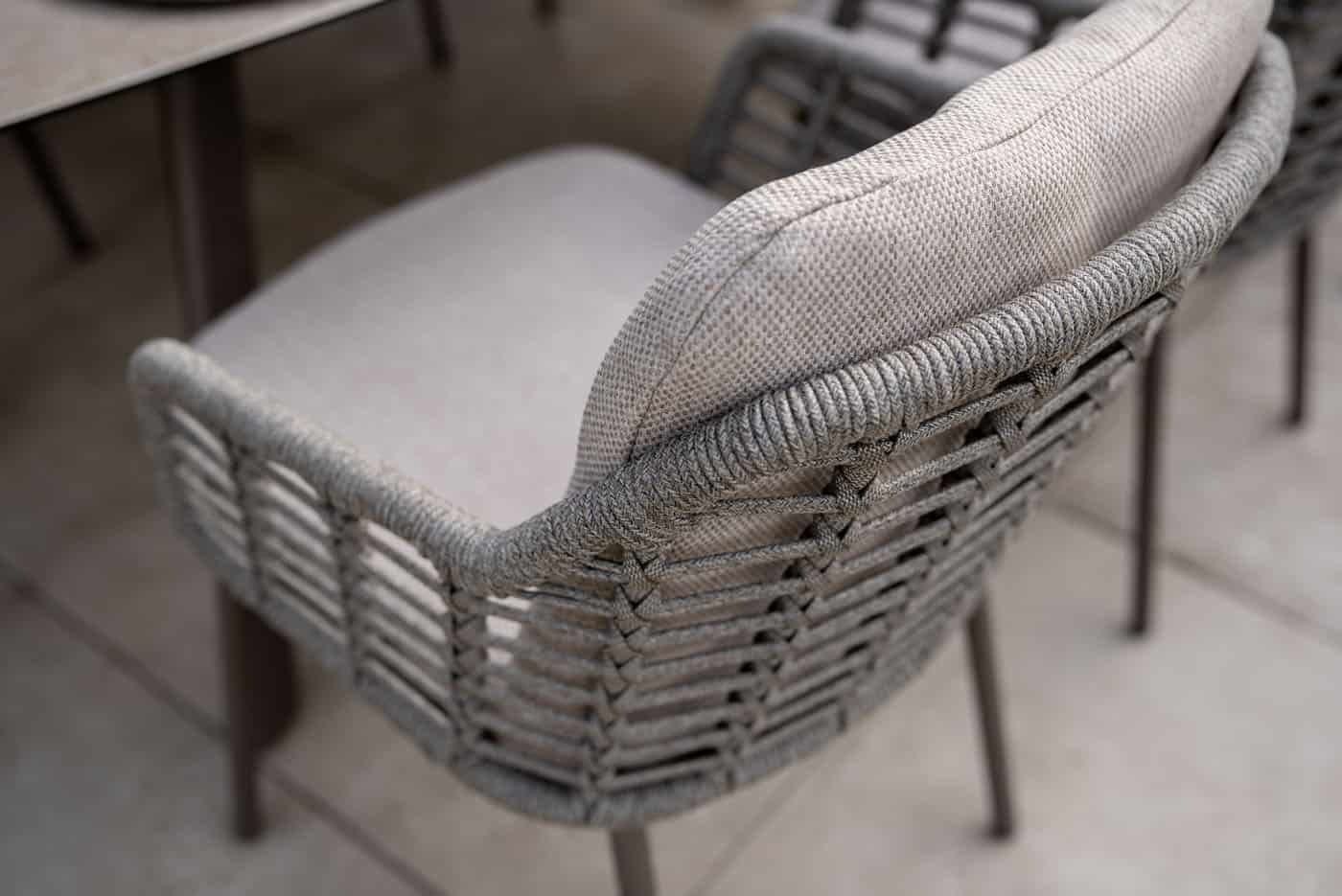 4SO Puglia dining set terre (8 st.) met Prado tafel 300x115cm