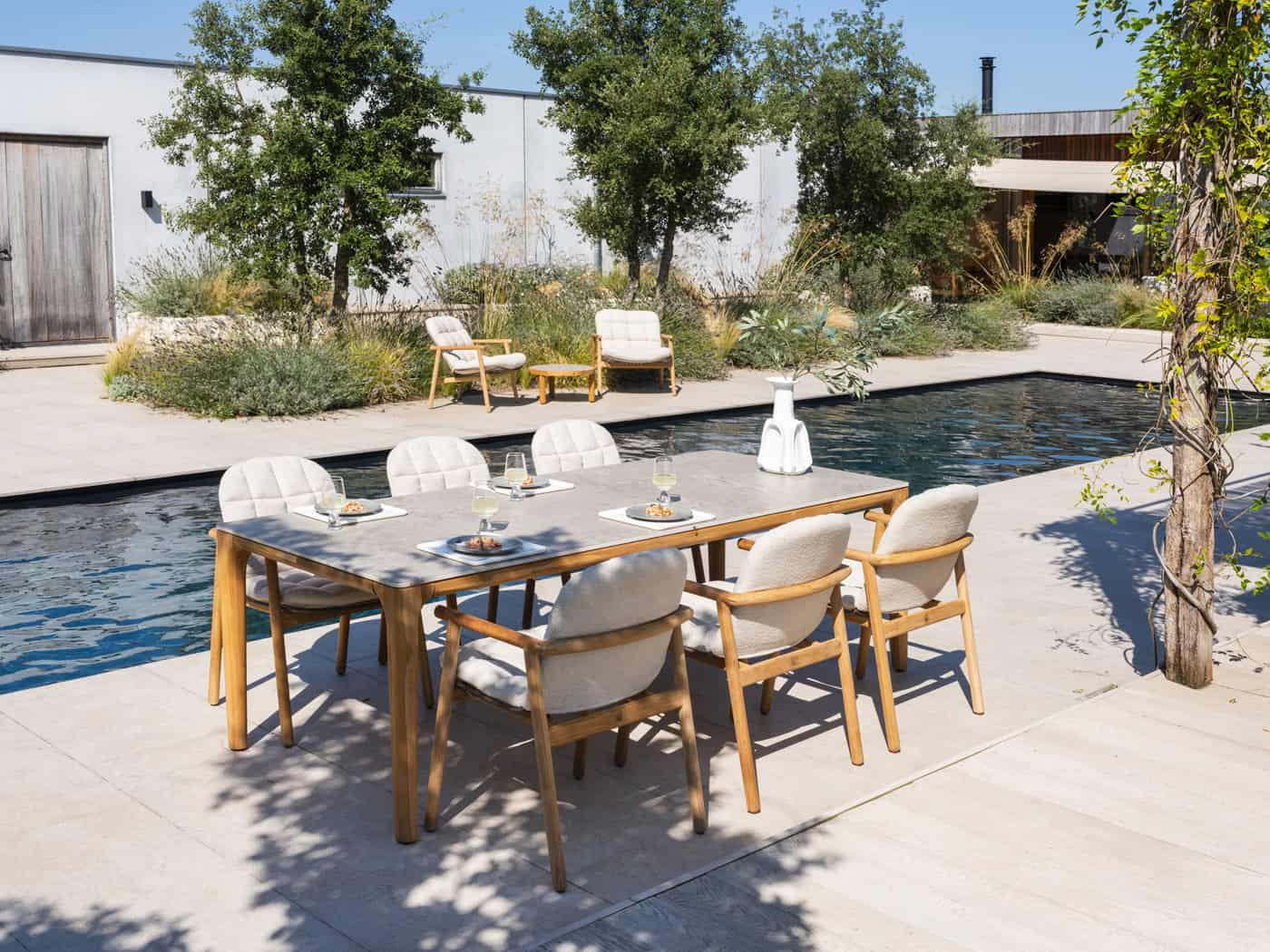 Taste 4SO Liam eettafel met keramisch tafelblad 240 x 100 x 75 cm.