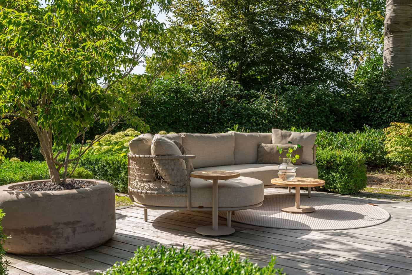 4SO Sardinia lounge set sofa met Volta tafels (6 st.)