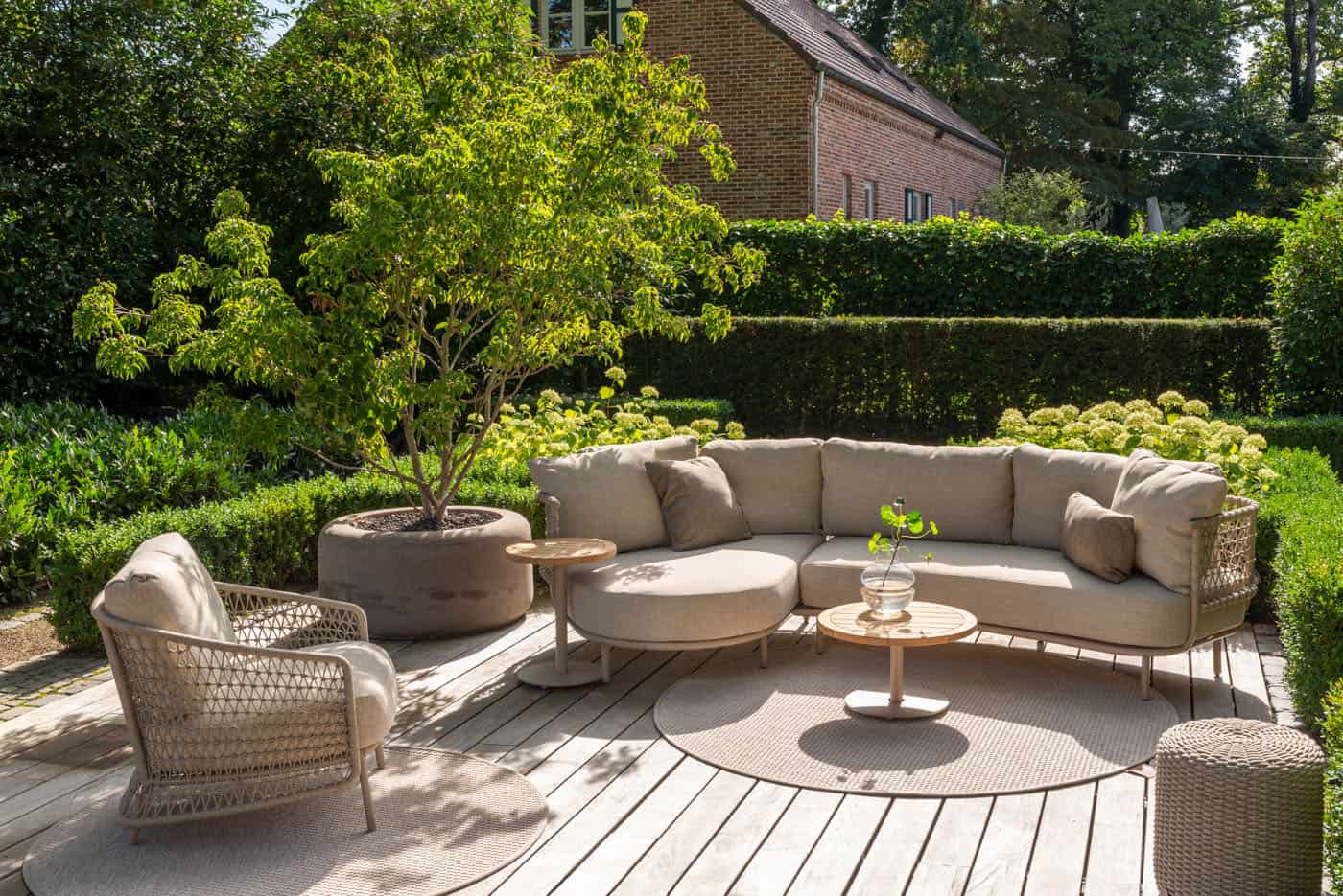 4SO Sardinia lounge set sofa met Volta tafels (6 st.)