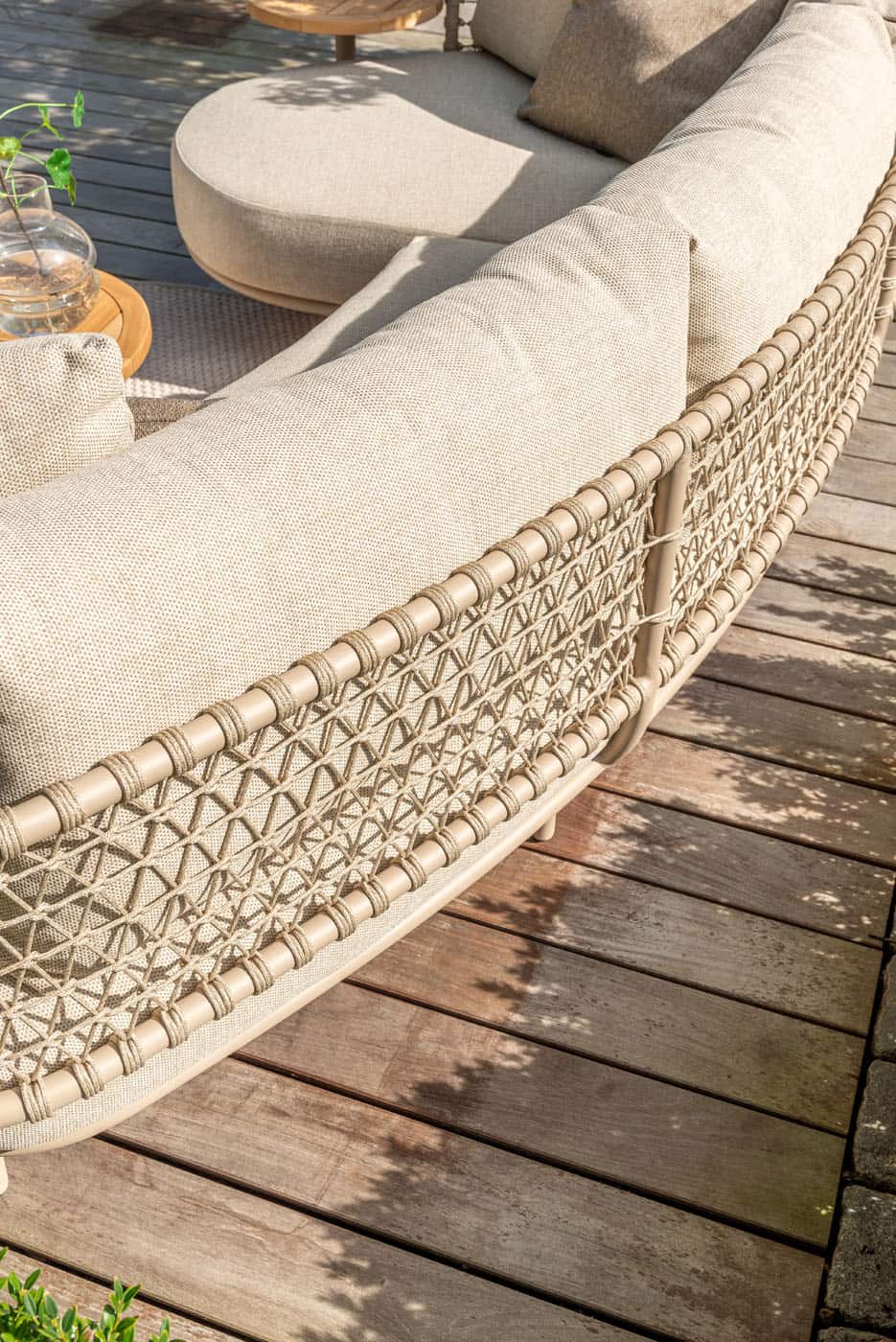 4SO Sardinia modulares Sofa mit Chaiselongue latte