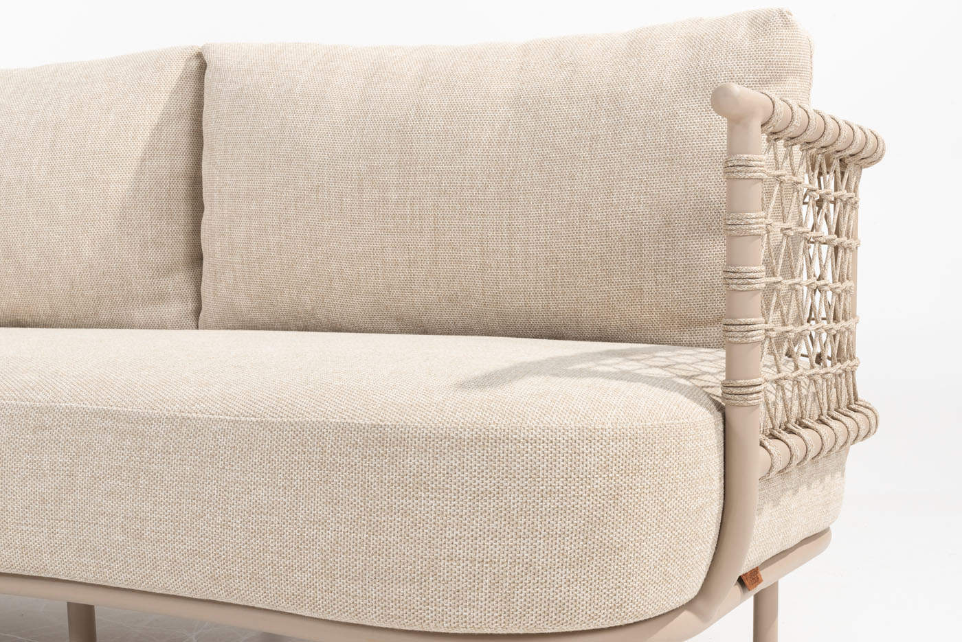 4SO Sardinia modulares Sofa mit Chaiselongue latte