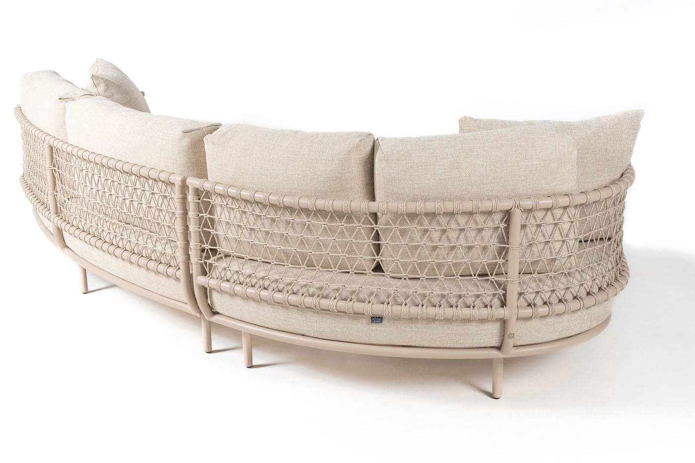 4SO Sardinia modulares Sofa mit Chaiselongue latte