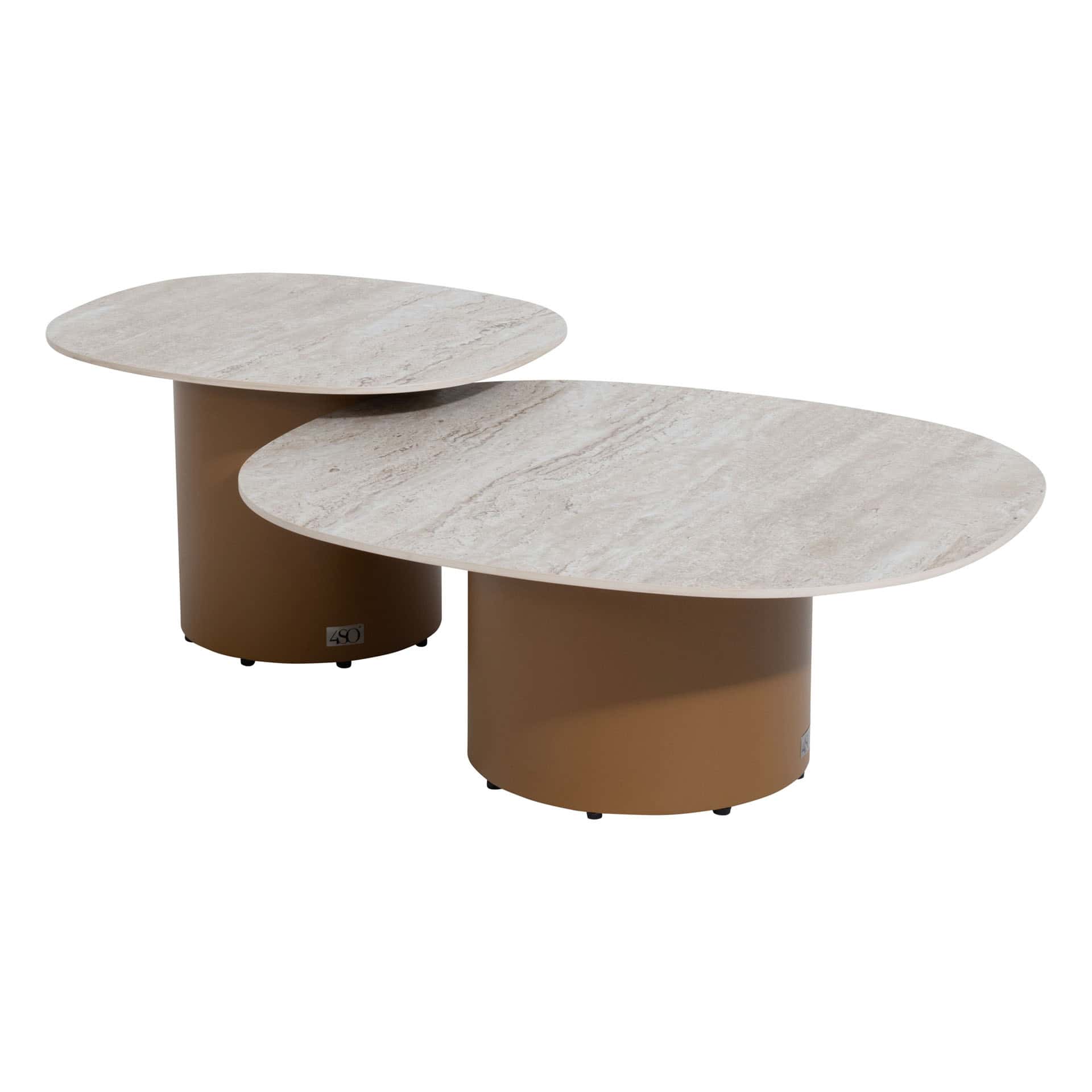 4SO Martinique lounge set amber met Sofie salontafels (2 st.)