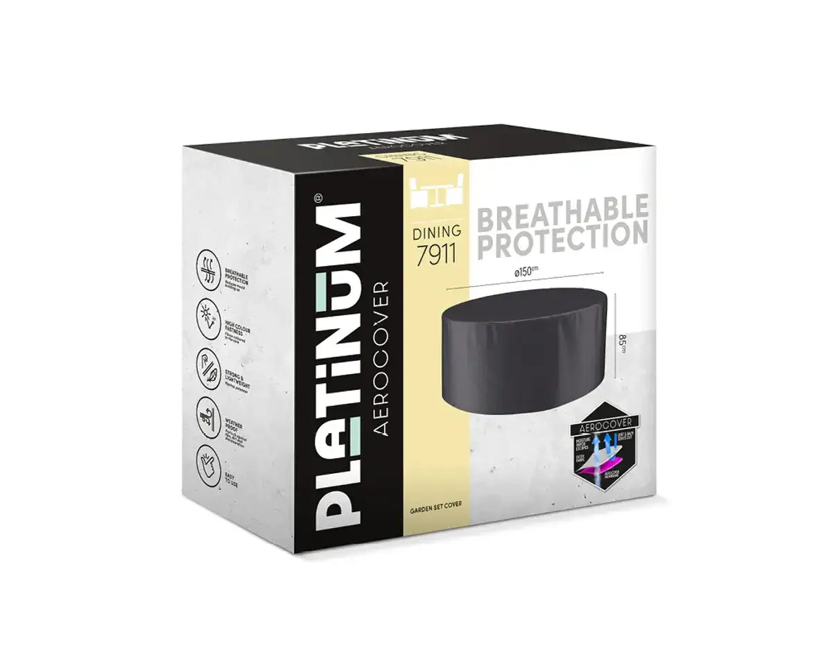 4SO Puglia low dining set (4 st.) met Saba tafel ⌀130cm