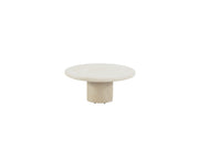 Hampton coffee table round mortex top 80x35 cm with mortex base