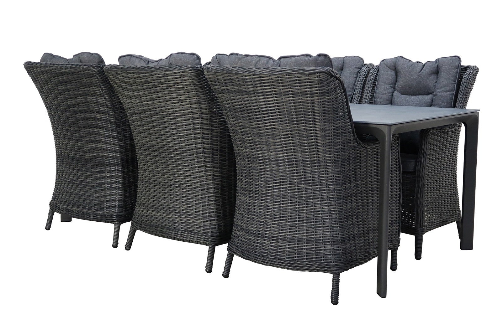 PaZoon 7-delige tuinset Sophie aluminium 220 cm met Osborn tuinstoelen