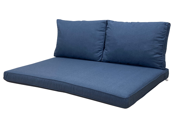 Madison Lounge Panama Saffier Blauw kussenset voor in uw loungeset of palletbank | 120cm x 80cm 