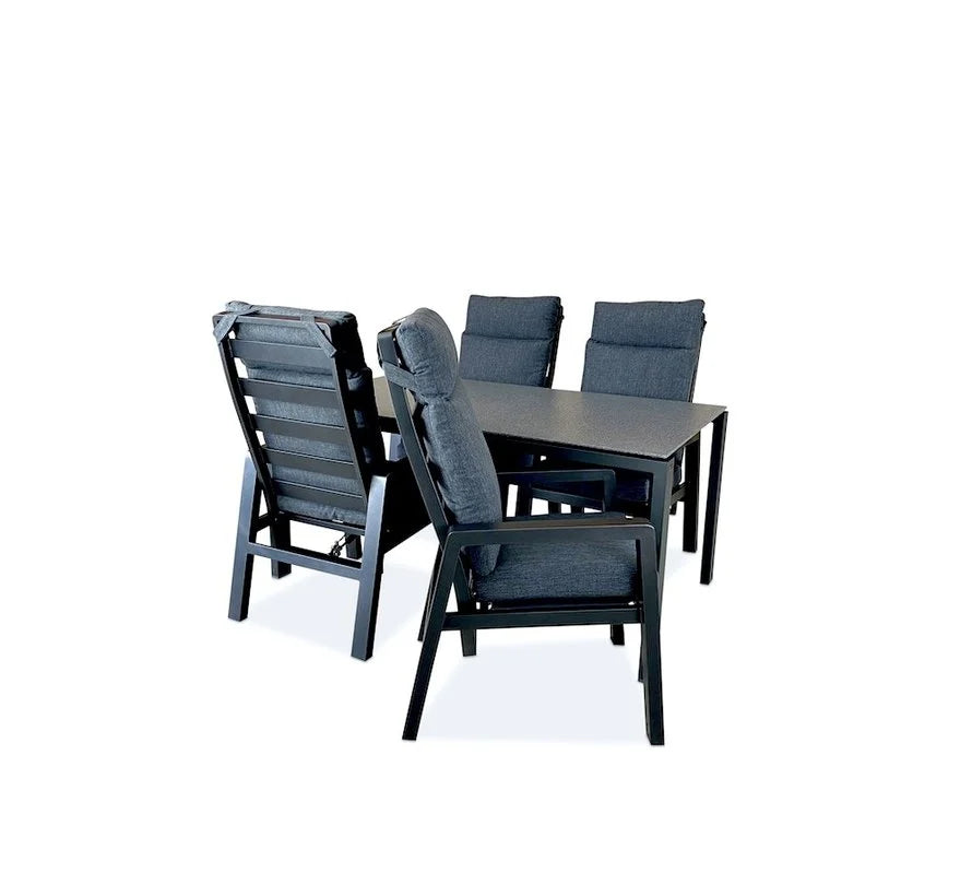 Taste by 4 Seasons 5-delige tuinset Lafite 160 cm met verstelbare Como tuinstoelen - afbeelding 2